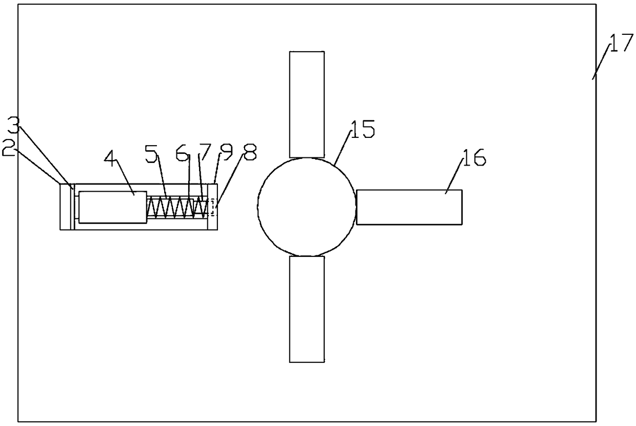 Blank holder device of tank body