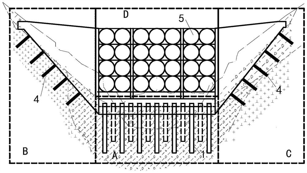 Ultra-large-scale flood mud-rock flow prevention and control method