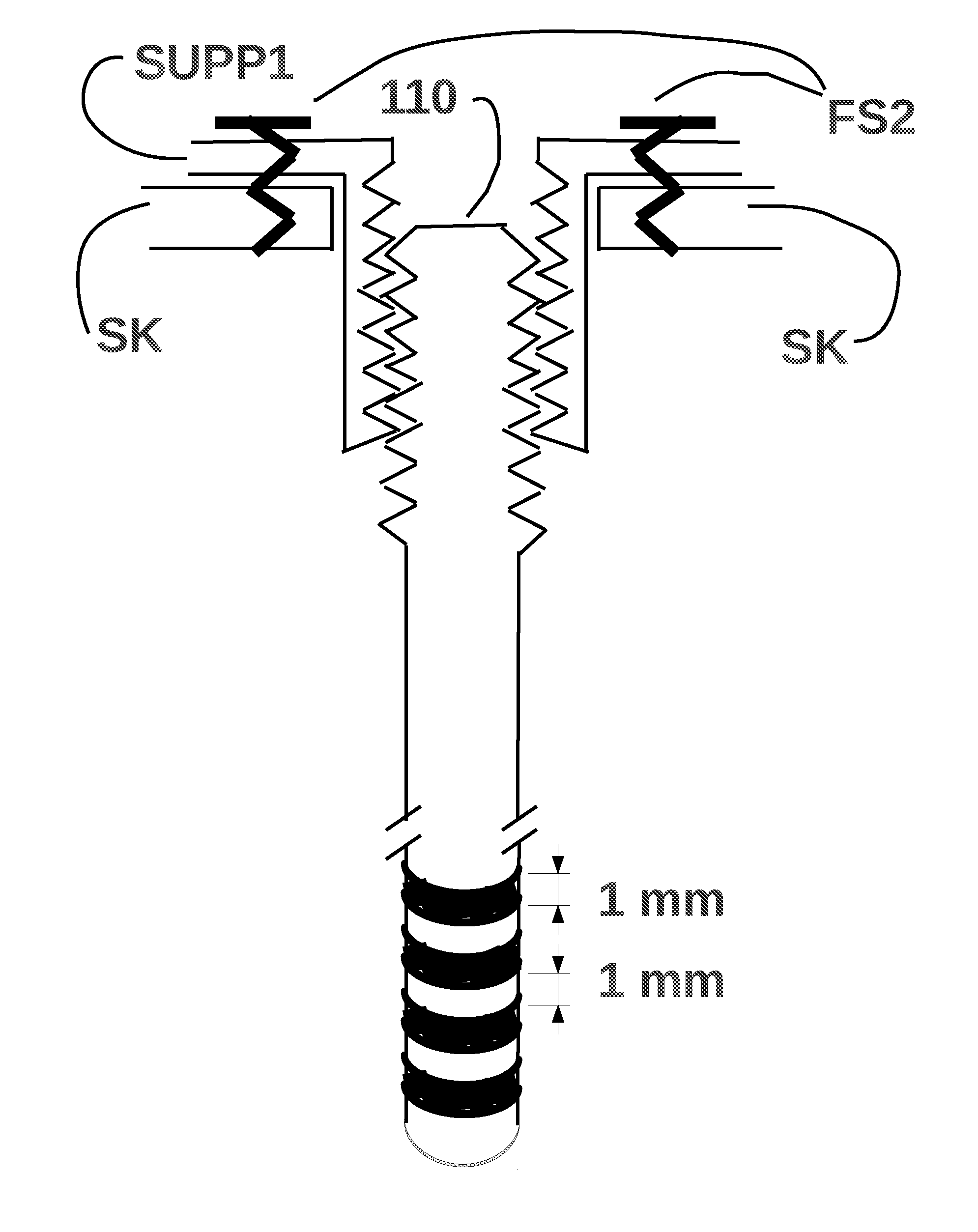 Device and means for adjusting the position of DBS brain and other neural and muscular implants