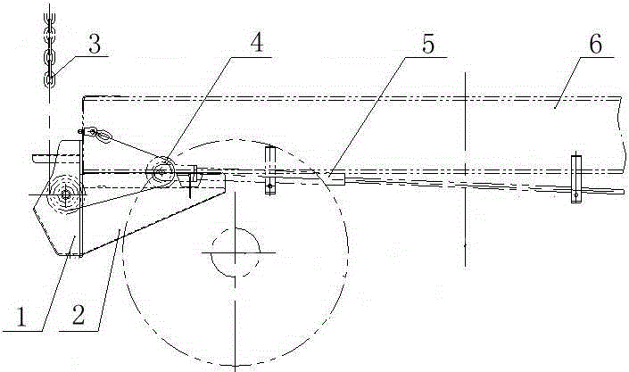 Railway wagon hand braking chain protection device