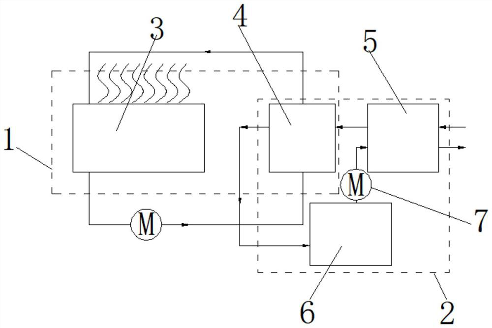 A sewage source heat pump system for sewage treatment