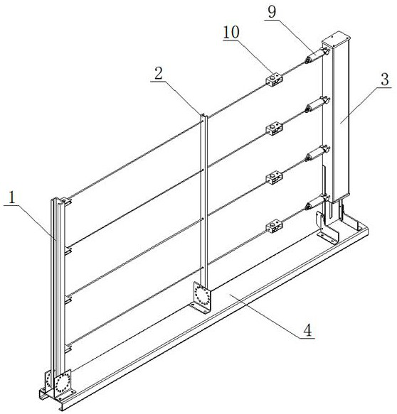 Intrinsically safe anti-explosion tension electronic fence