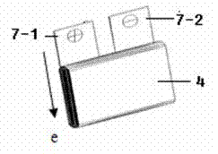 Square lithium ion power battery