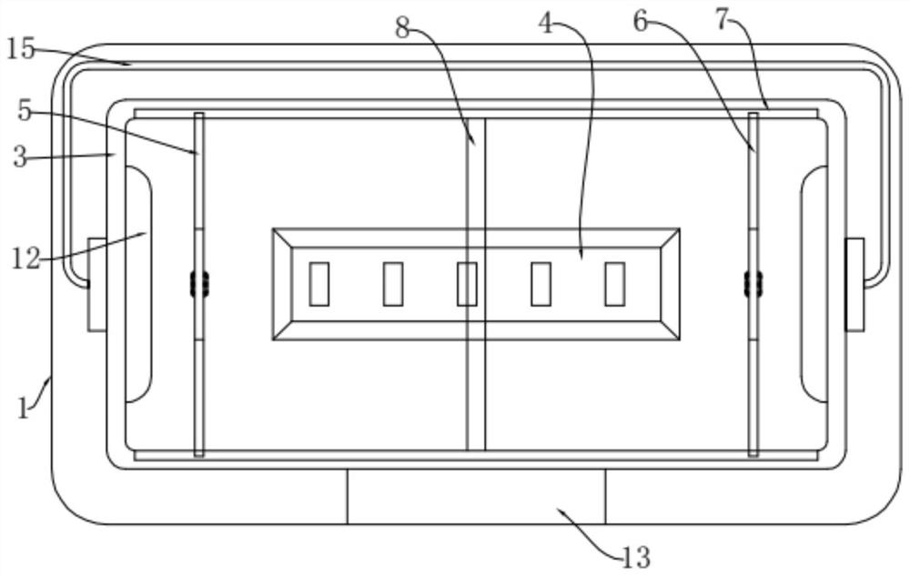 Data information placing box for enterprise management system