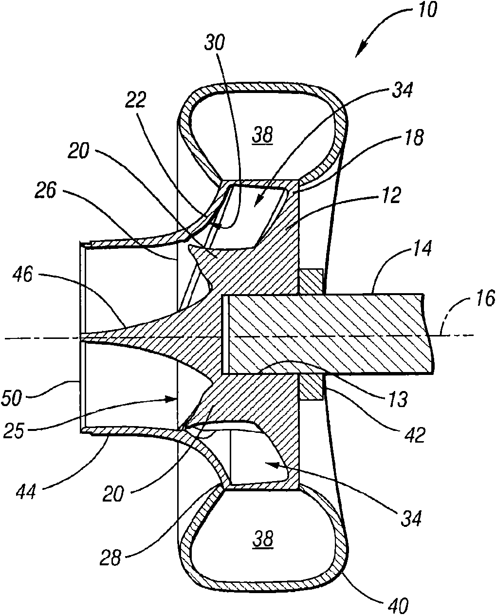 Centrifugal fluid pump