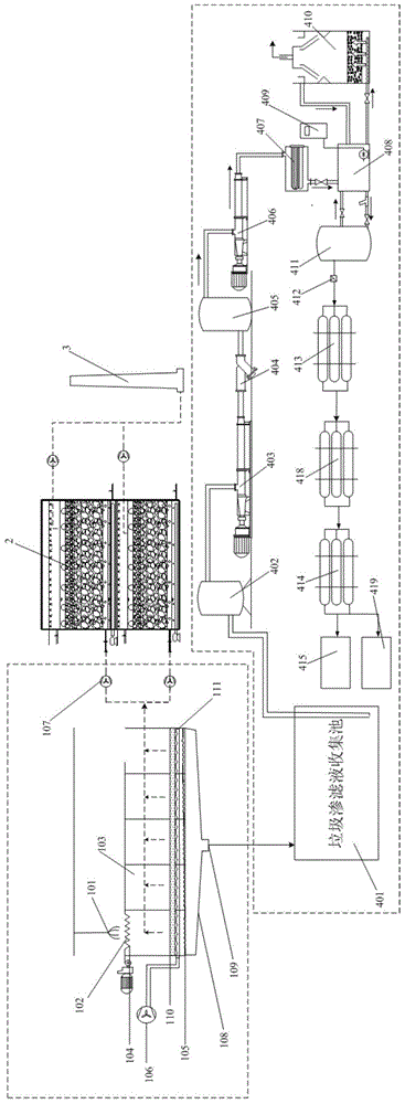 Garbage drying, deodorization and leachate disposal system and method