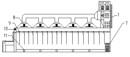 Cold air blast strip fixing equipment for producing fresh wet noodles