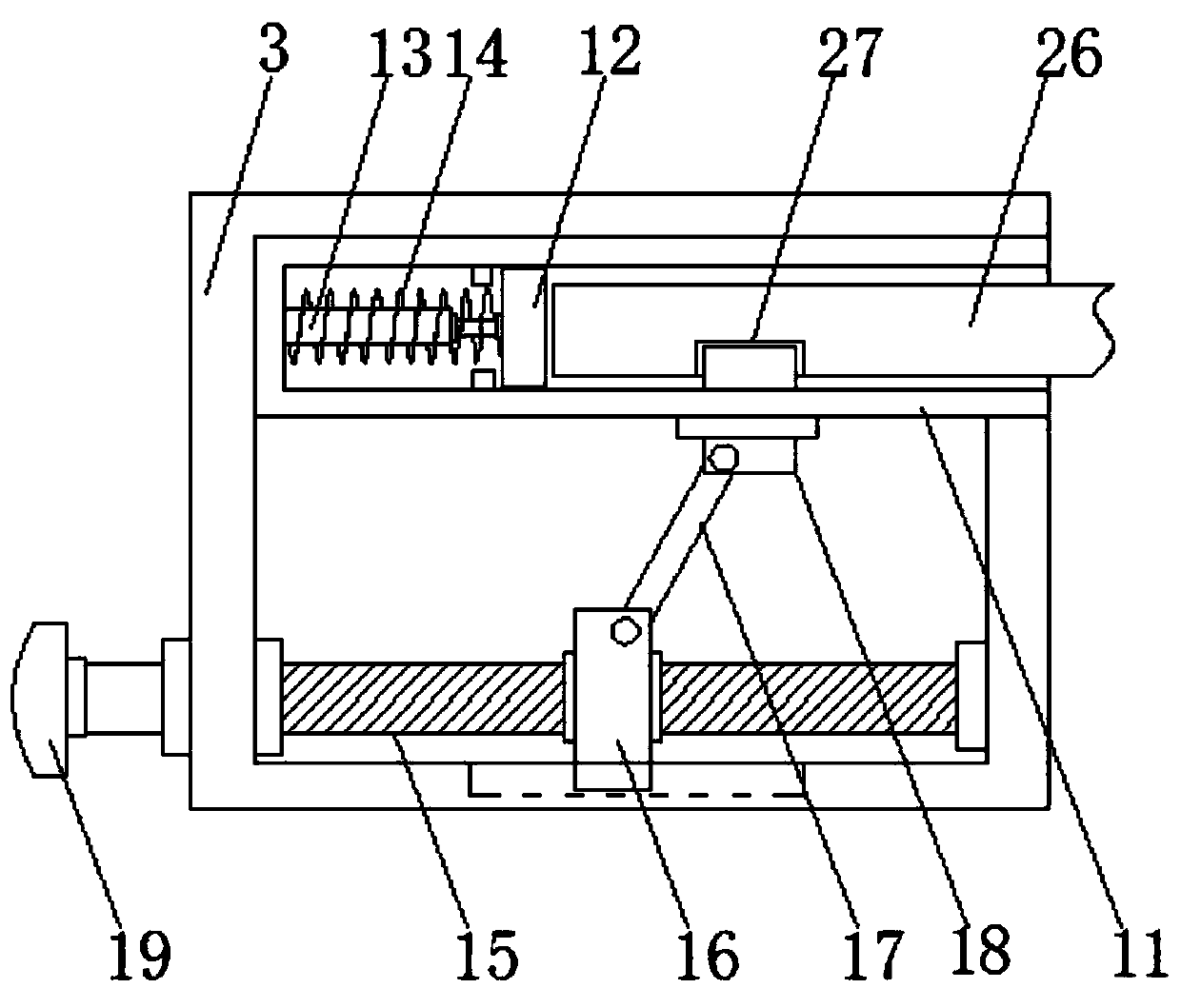 A connecting and fixing device for large-scale processing equipment for furniture production