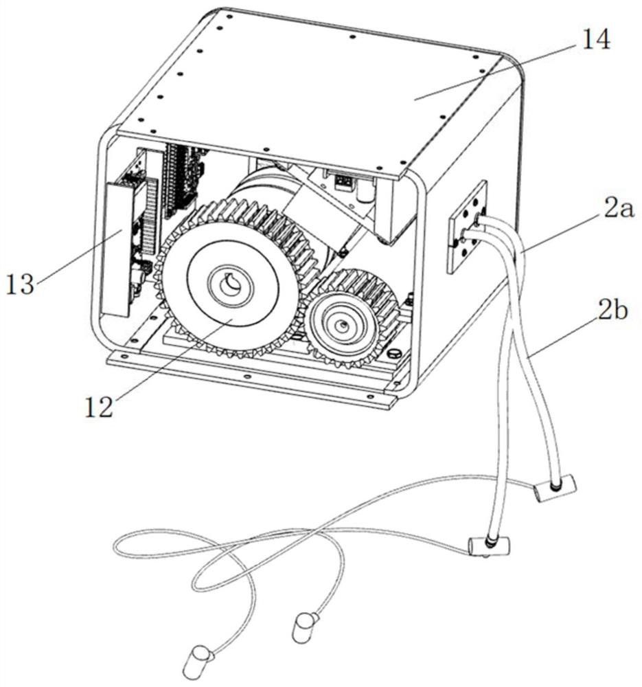 Flexible lower limb rehabilitation robot for assisting cerebral apoplexy sufferer to recover pace