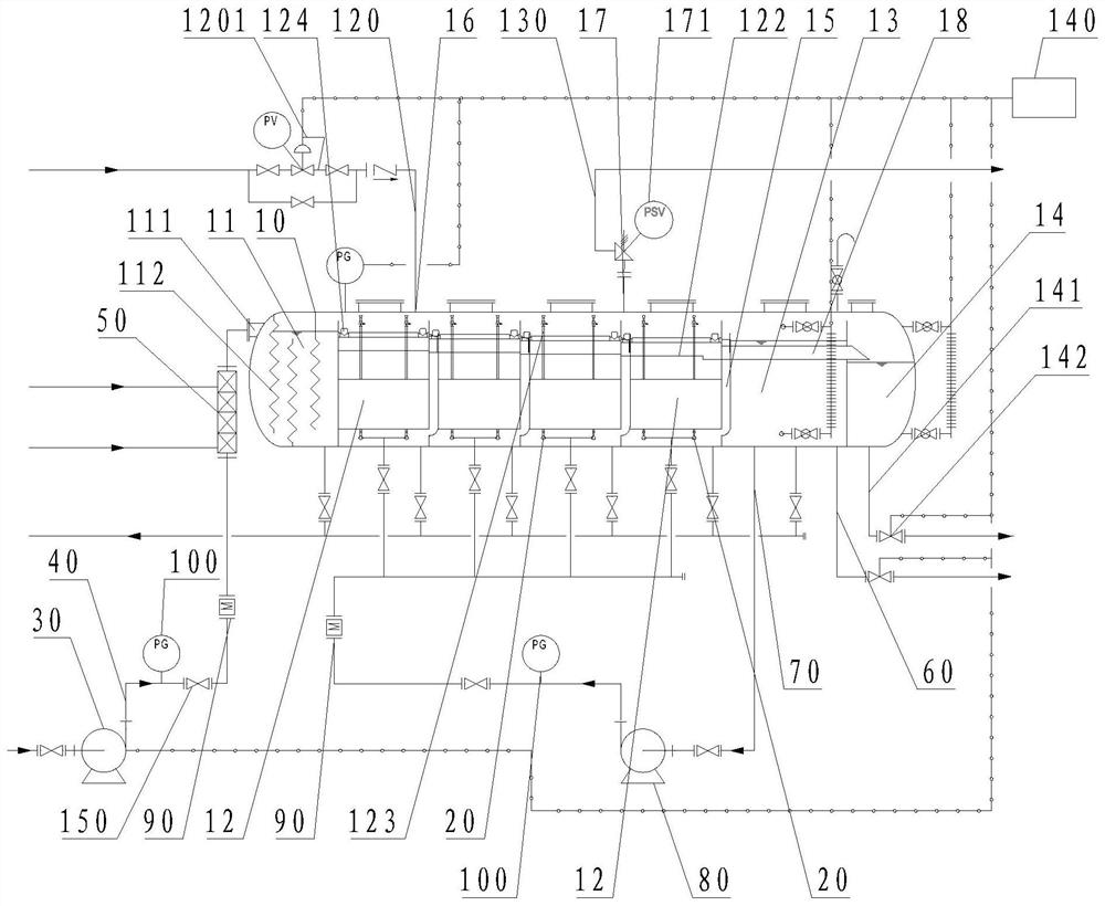 Closed air floatation device and air floatation method