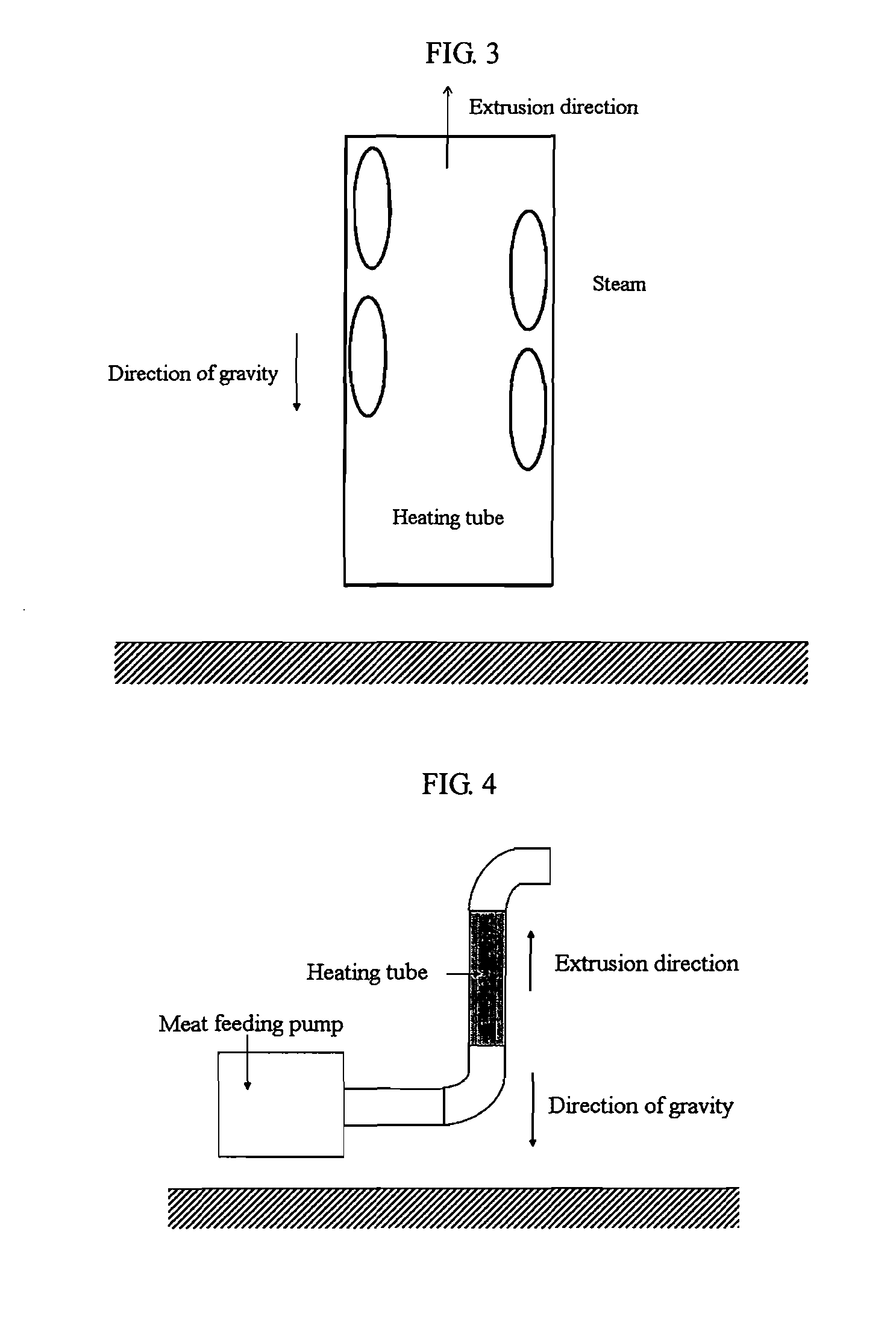 Process for production of protein-containing food employing continuous heating method by internal heating