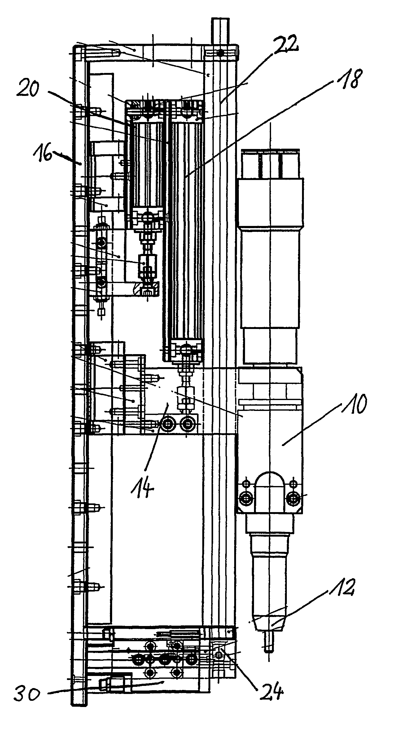 Apparatus and method for loading a riveting module with blind rivet nuts