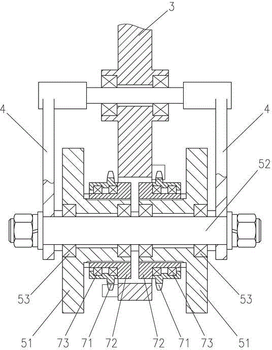 Swinging type labor-saving body building vehicle