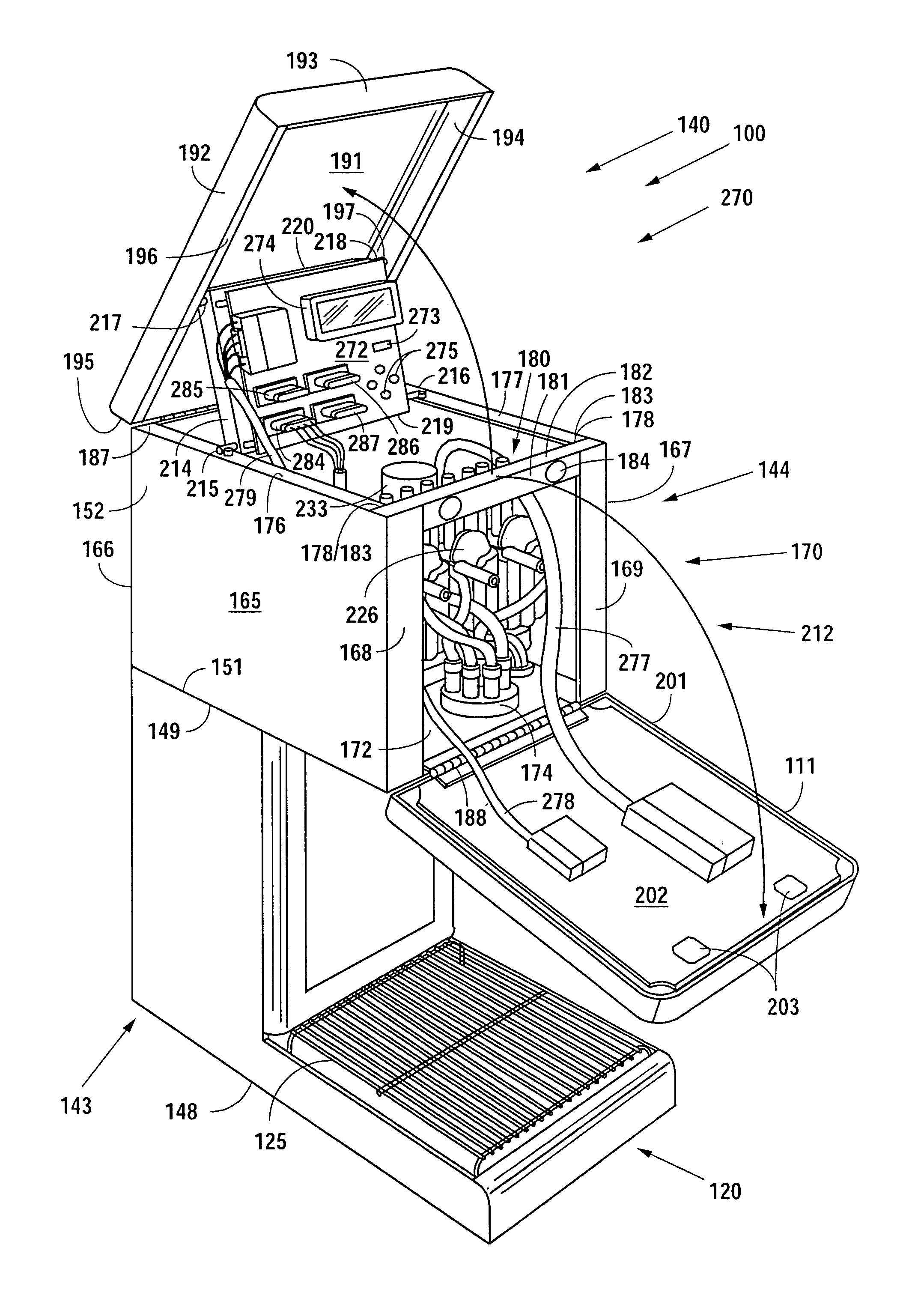 Tower dispenser