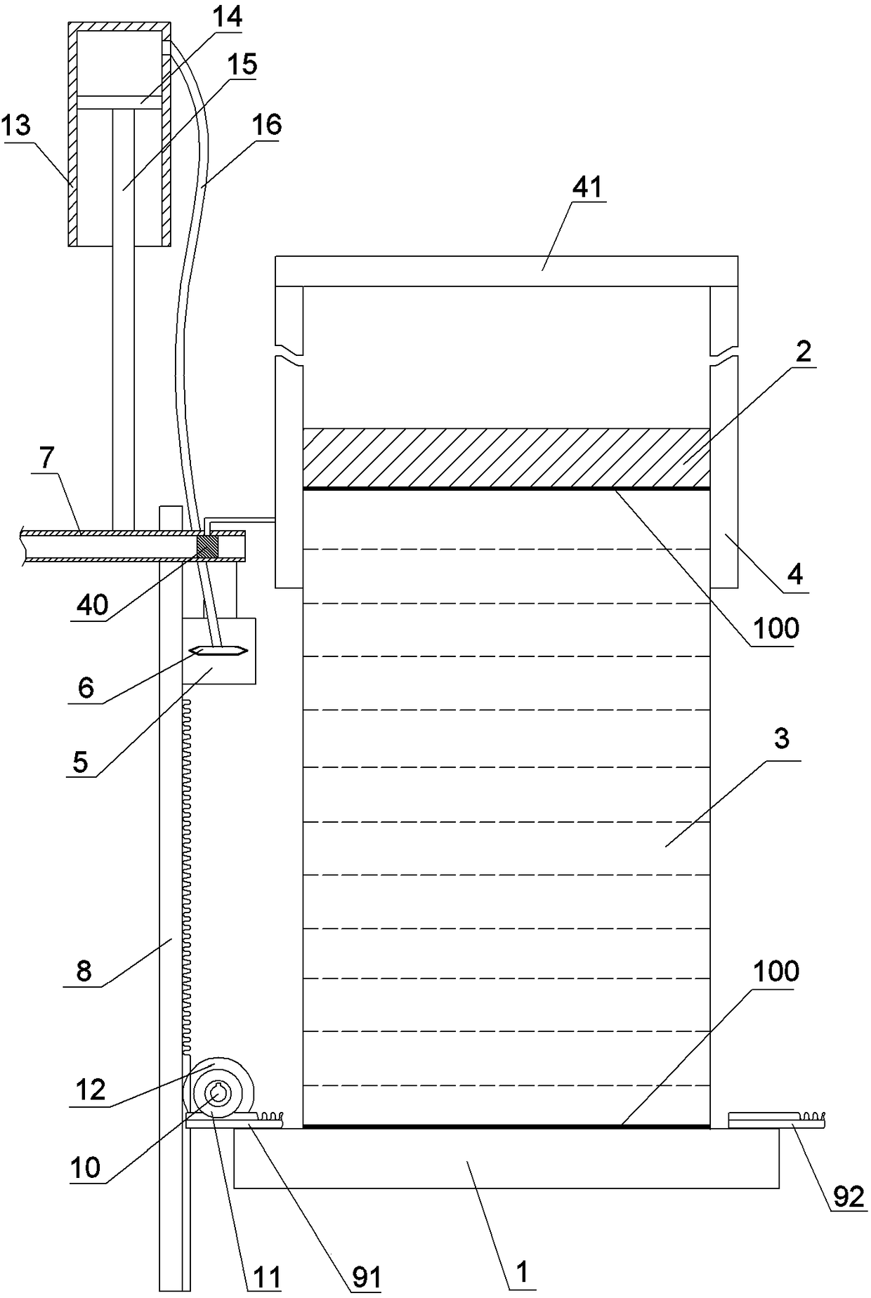 Device for sponge sheet machining