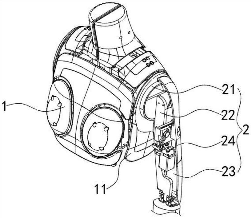 Arm mechanism of fitting robot