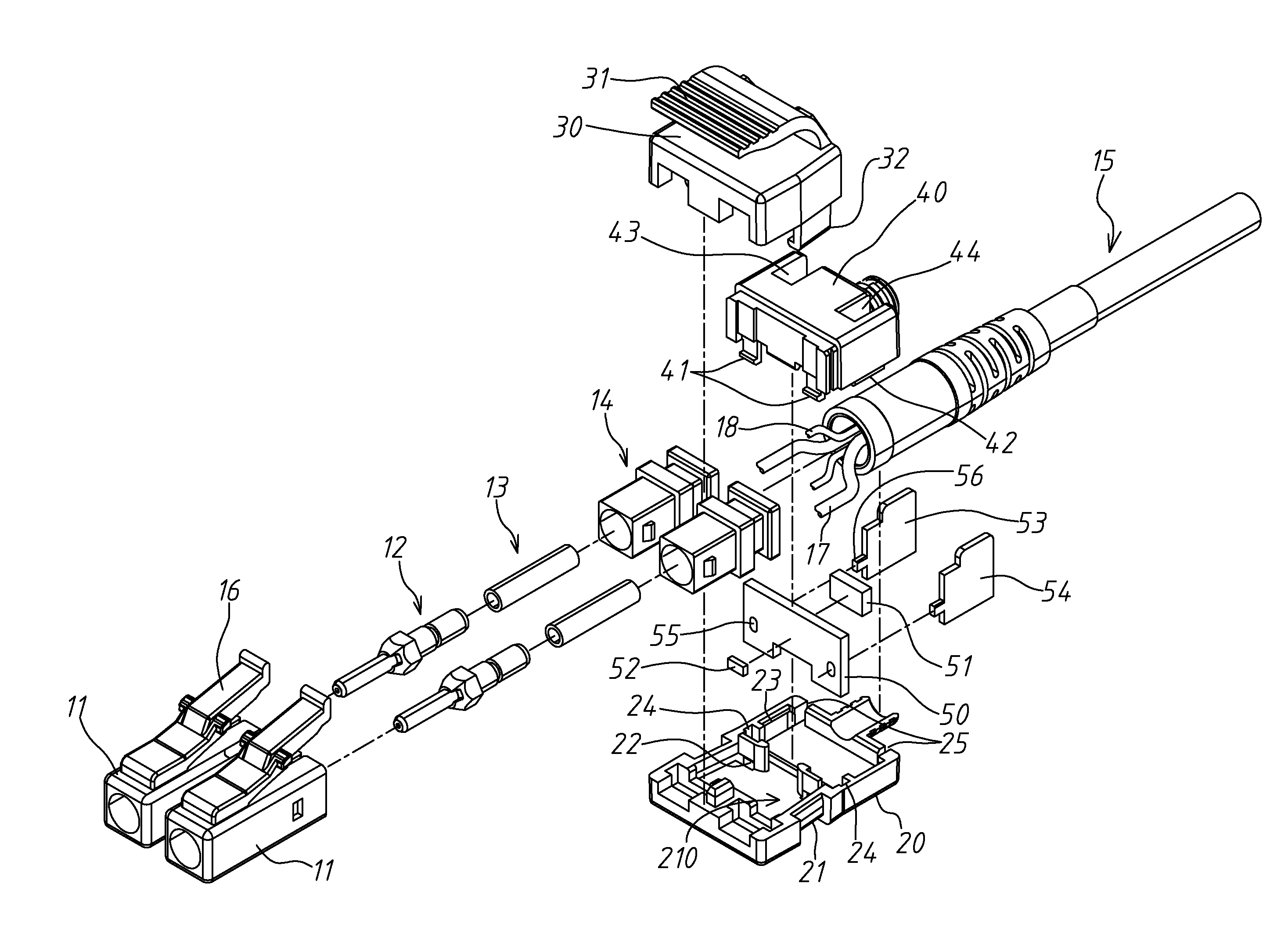 Tracking jumper cable assembly