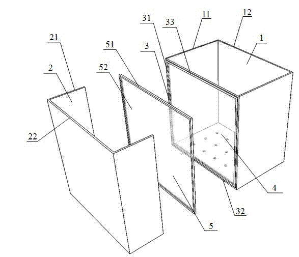 Rhizobox culture device applicable for sampling rhizosphere in forest seedling stage