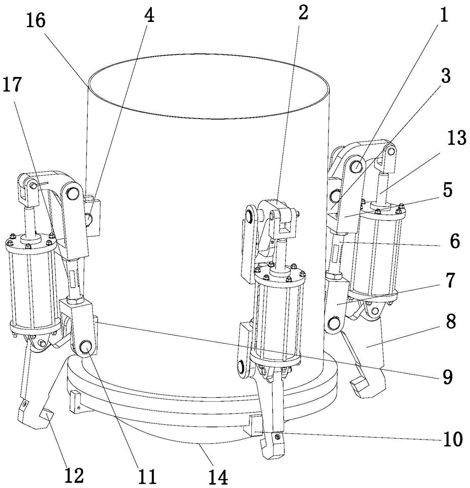 Low-resistance and high-efficiency locking method and device for quick-opening door of pressure vessel