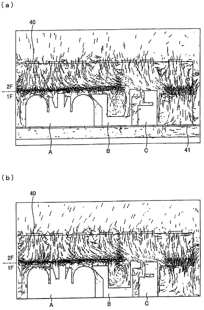 Laminating device for polarizing film and manufacturing system for liquid crystal display device having same