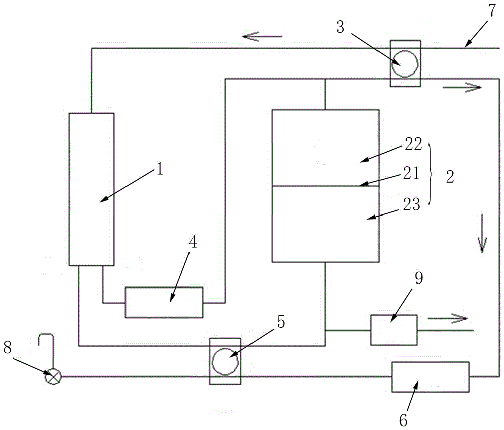 Water purifier controlled by four-side valves