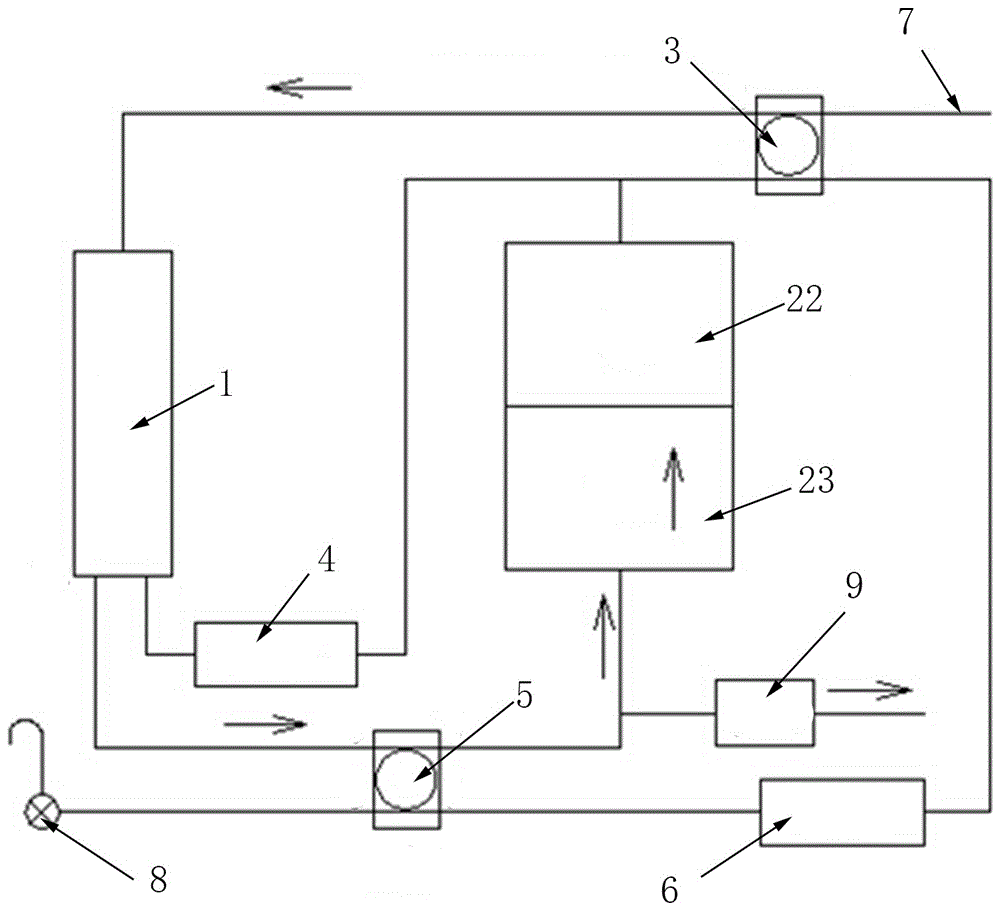 Water purifier controlled by four-side valves