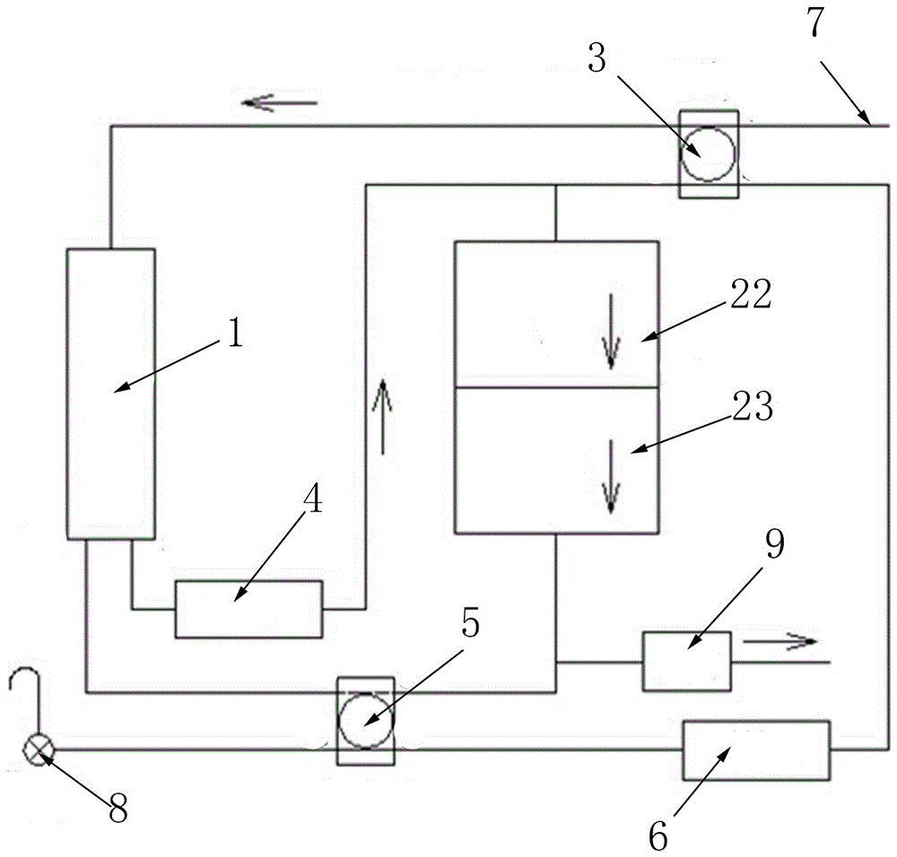 Water purifier controlled by four-side valves