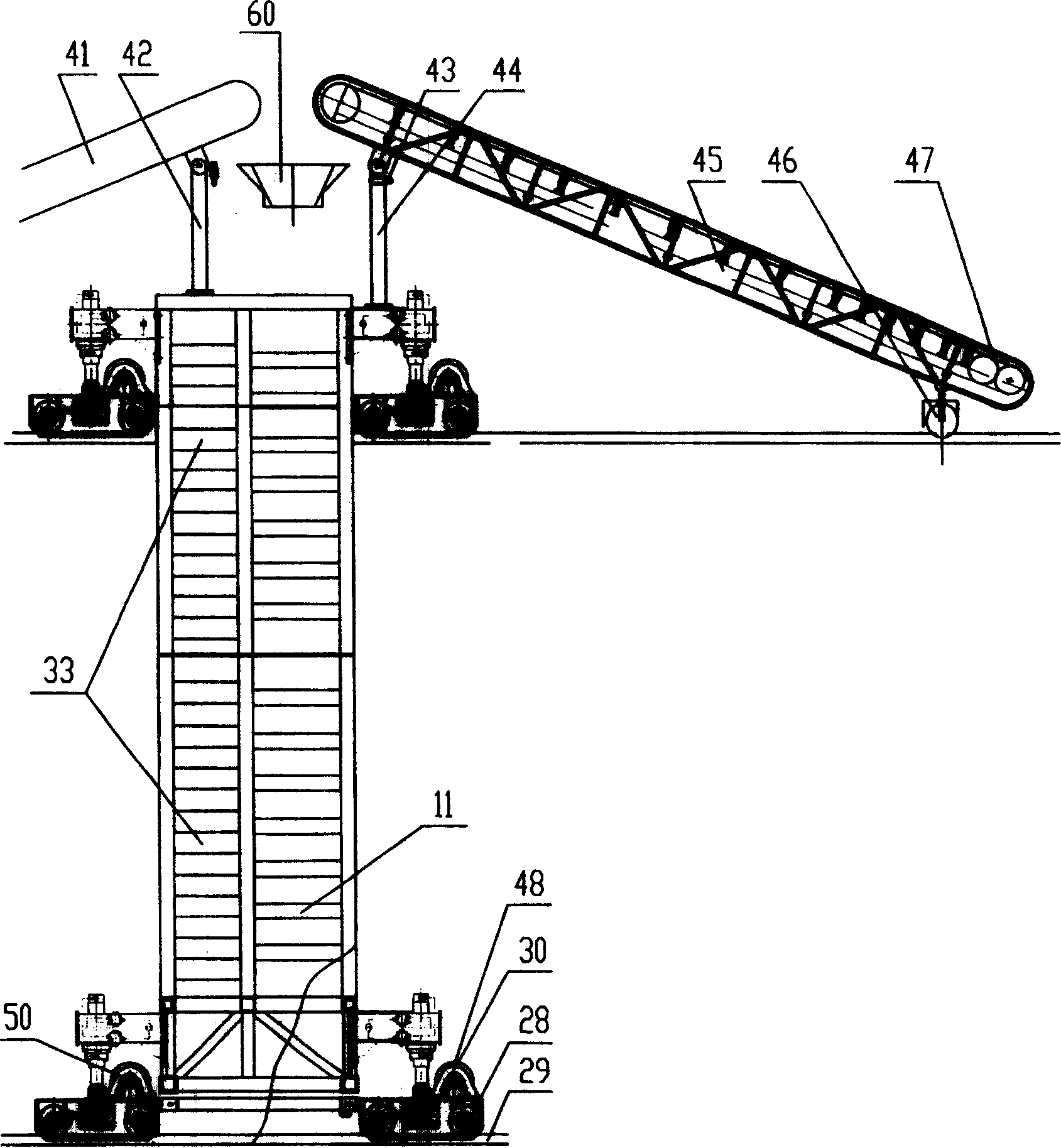 Long slope vibratory slipform shaping mill