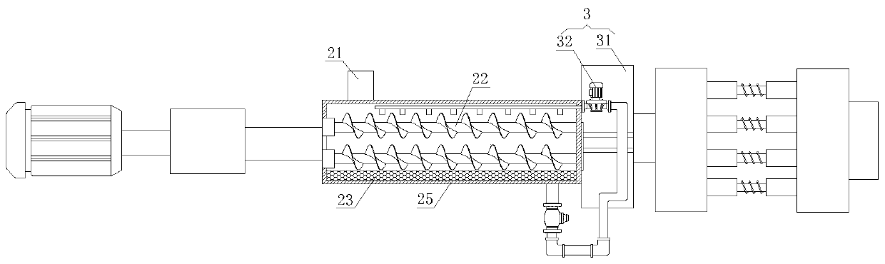 Solid-liquid separation device for upper suspension type centrifugal machine