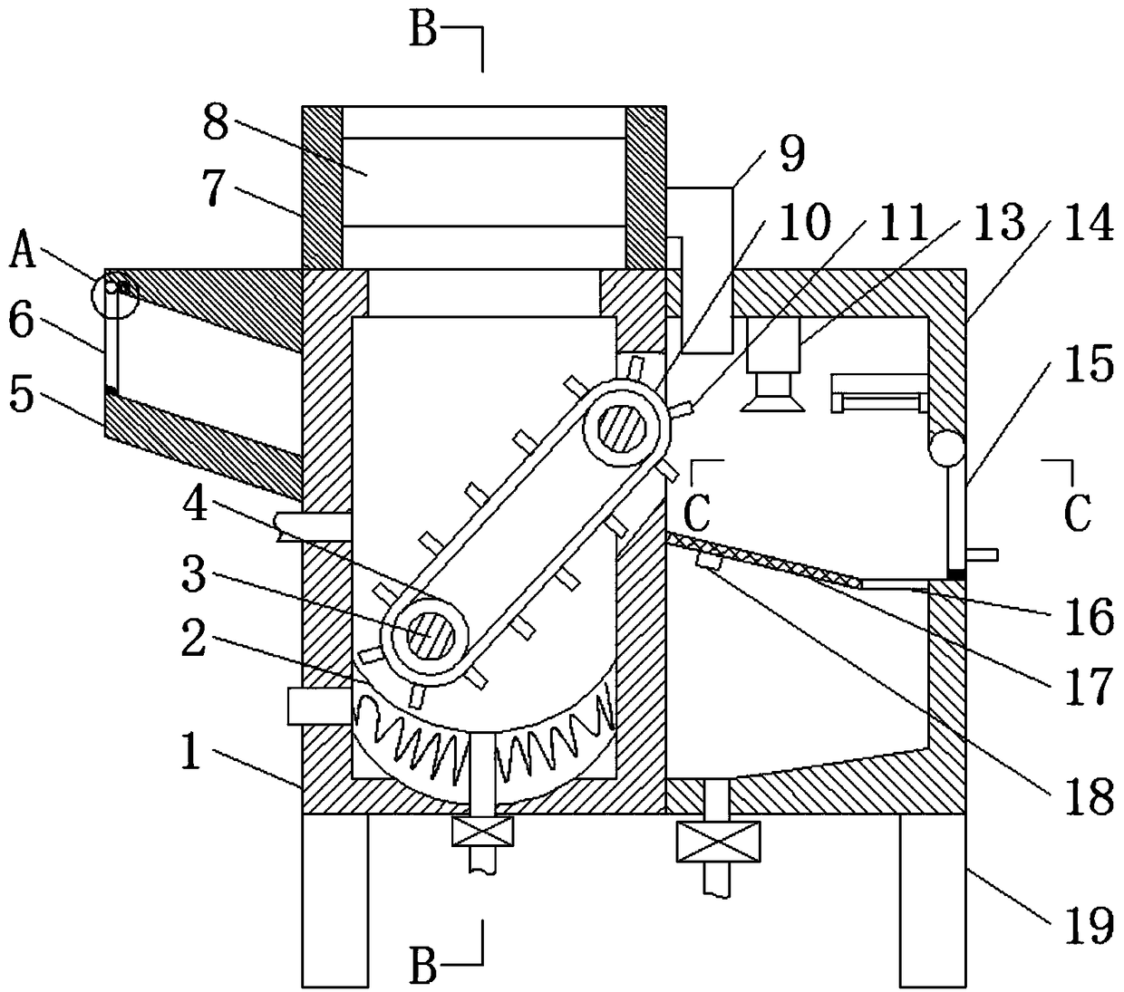 Medical device equipped with air filter