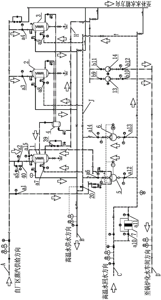 Heat efficiency-optimized first steam-water heat exchange station and running method thereof