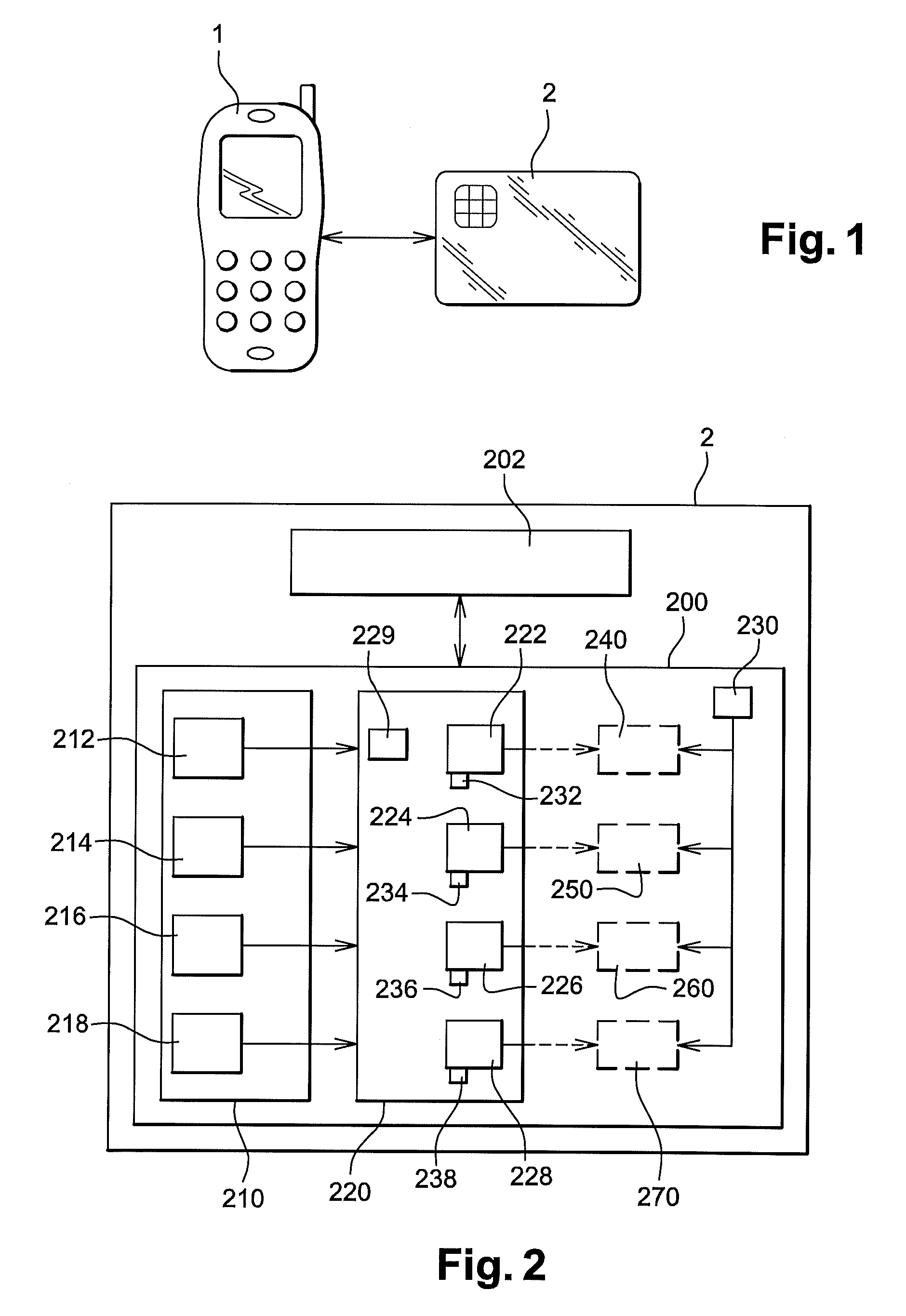 Method for executing a program relating to several services, and the corresponding electronic system and device