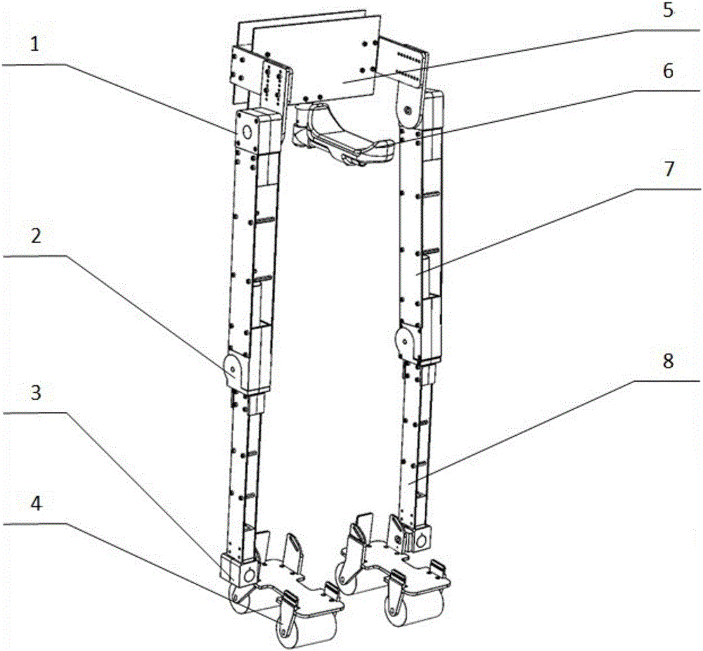 Plantar wheel drive self-balancing powered exoskeleton for patient with spinal cord injury