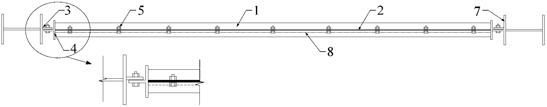 Corrugated steel plate composite shear wall