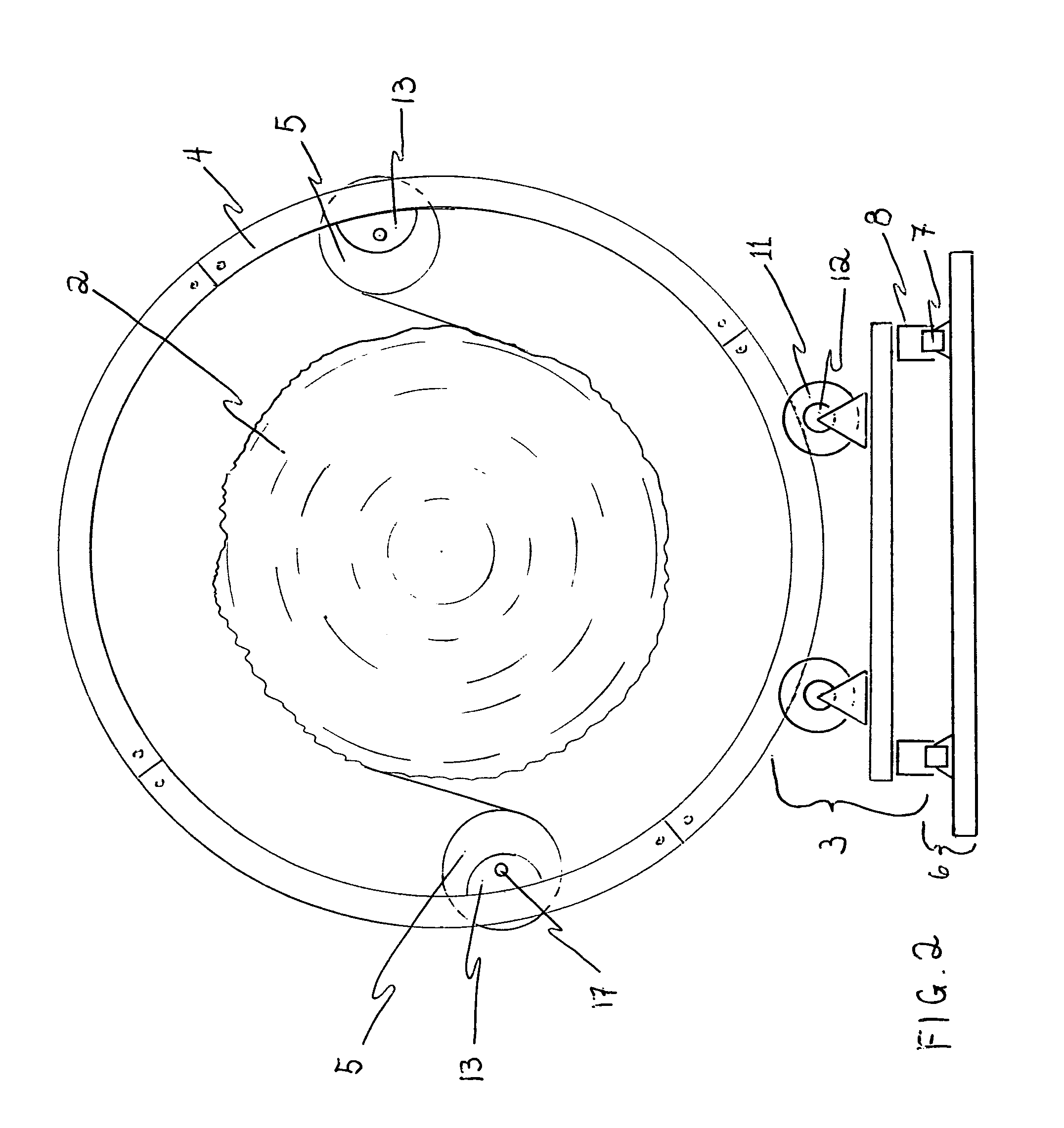 Manual round hay bale wrapper