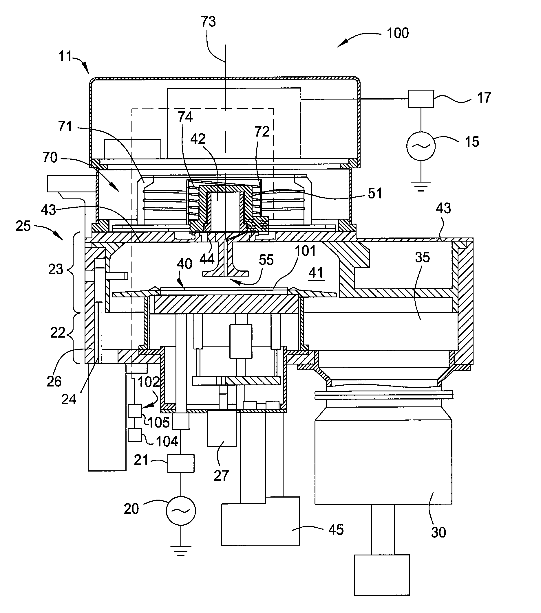 Method and apparatus for high efficiency gas dissociation in inductive couple plasma reactor