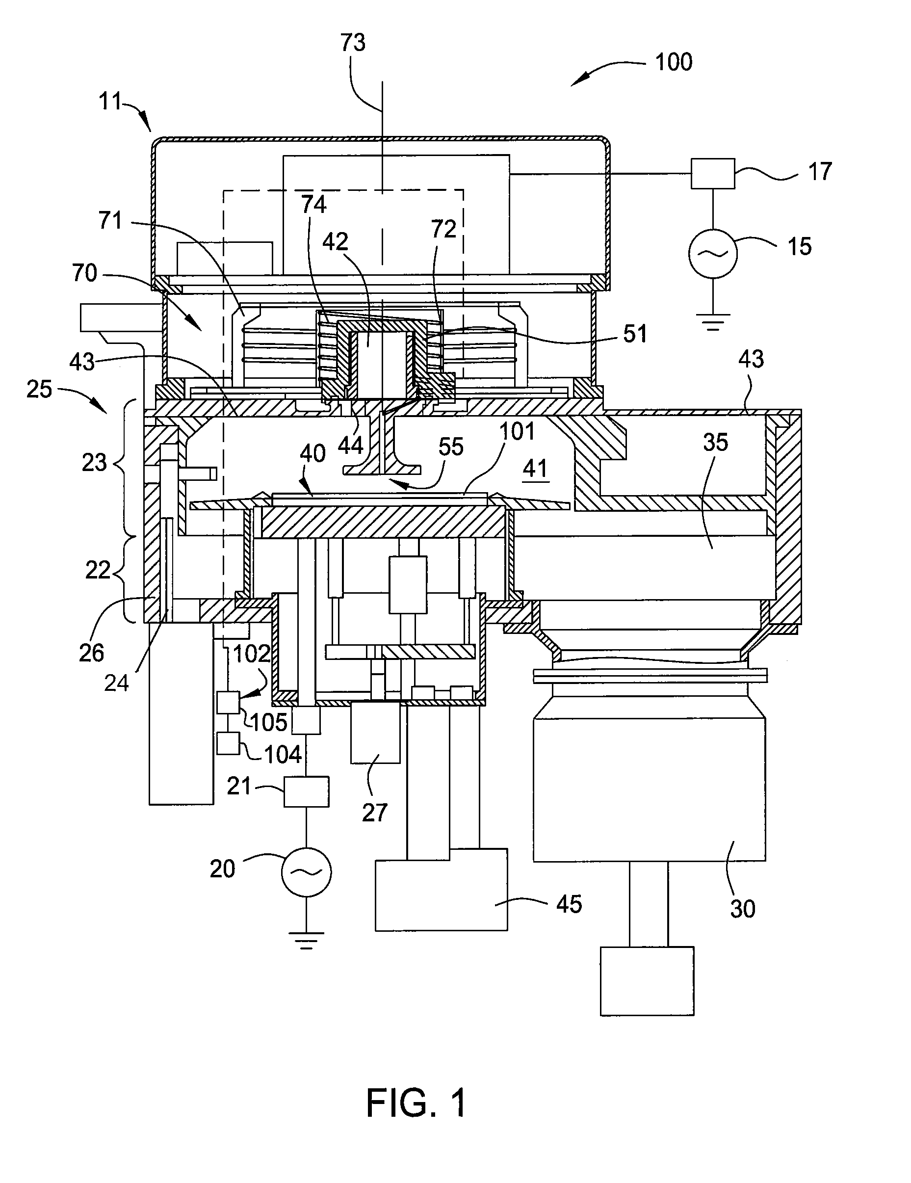 Method and apparatus for high efficiency gas dissociation in inductive couple plasma reactor