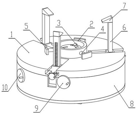 Combined clamp for machining automobile transmission gear