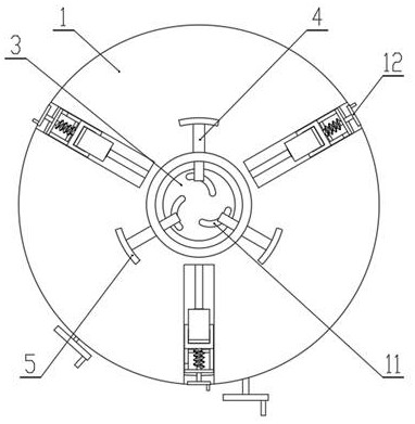 Combined clamp for machining automobile transmission gear