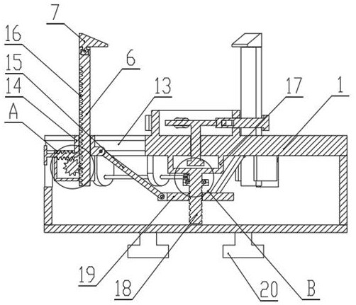 Combined clamp for machining automobile transmission gear