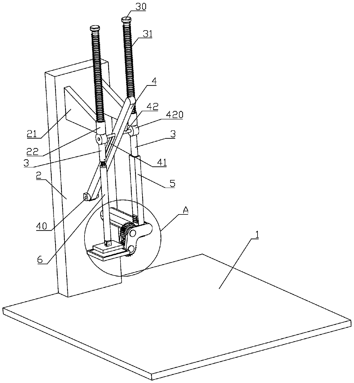 Manual stamping device