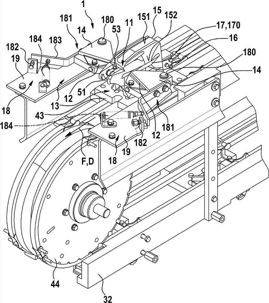 Arrangement for slitting of skin of slaughtered animal, support body for animal body, processing machine using arrangement, as well as method for slitting skin