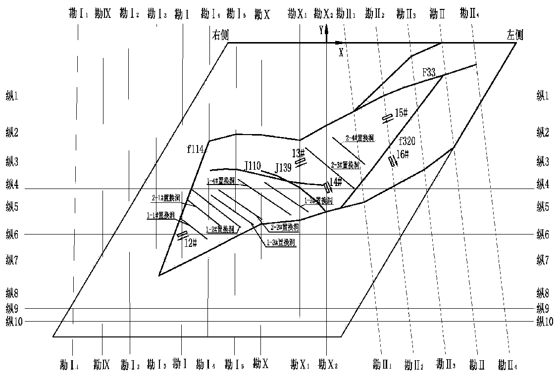 Rock high slope stability analysis three-dimensional geomechanical model test method and application thereof