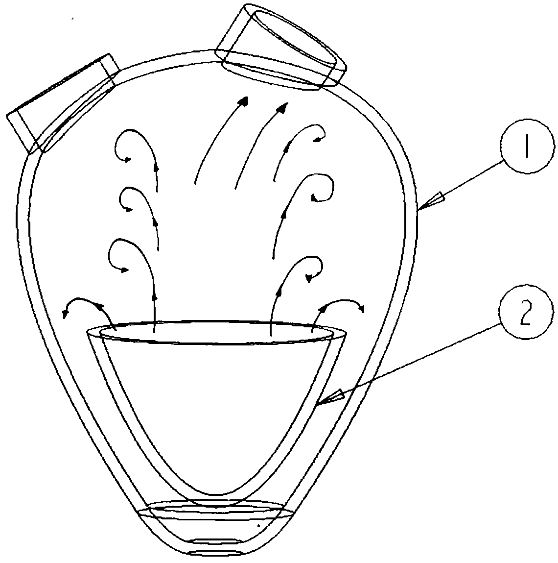 A kind of intraventricular pulsatile blood pump