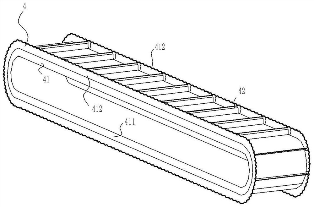 Heat insulation and cooling conveying device of pre-dispersed master batches for rubber adhesives