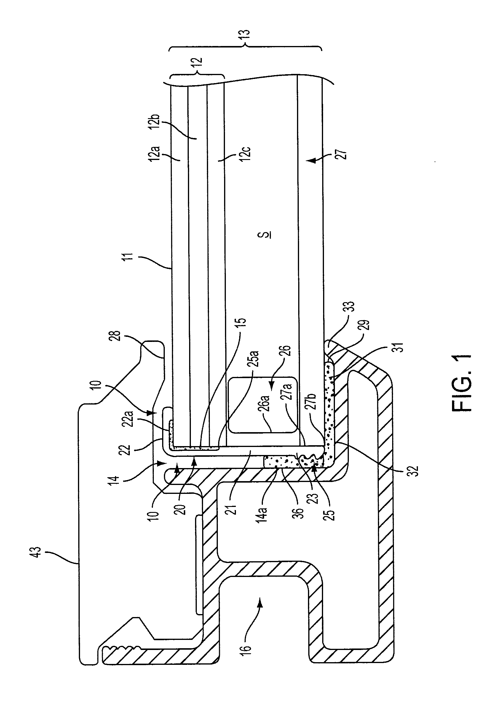 Laminated glass retention system