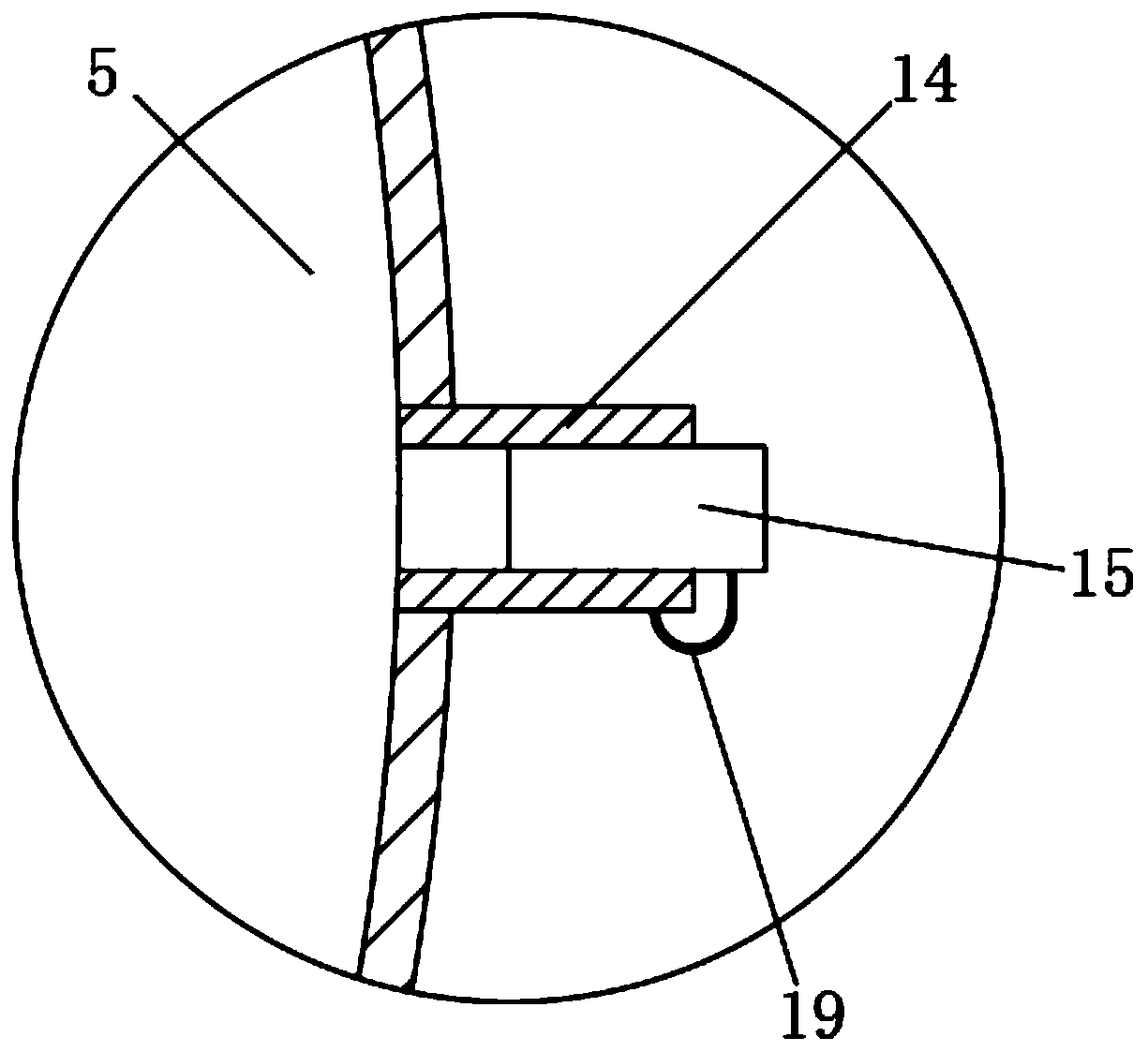 Postoperative puncture site pressing device for cerebrovascular intervention