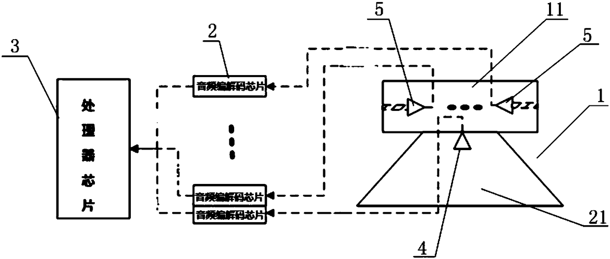 Pickup, pickup equipment and method for eliminating noise