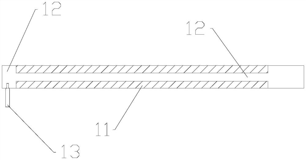 Pole piece structure of lithium battery and polymer soft package lithium battery