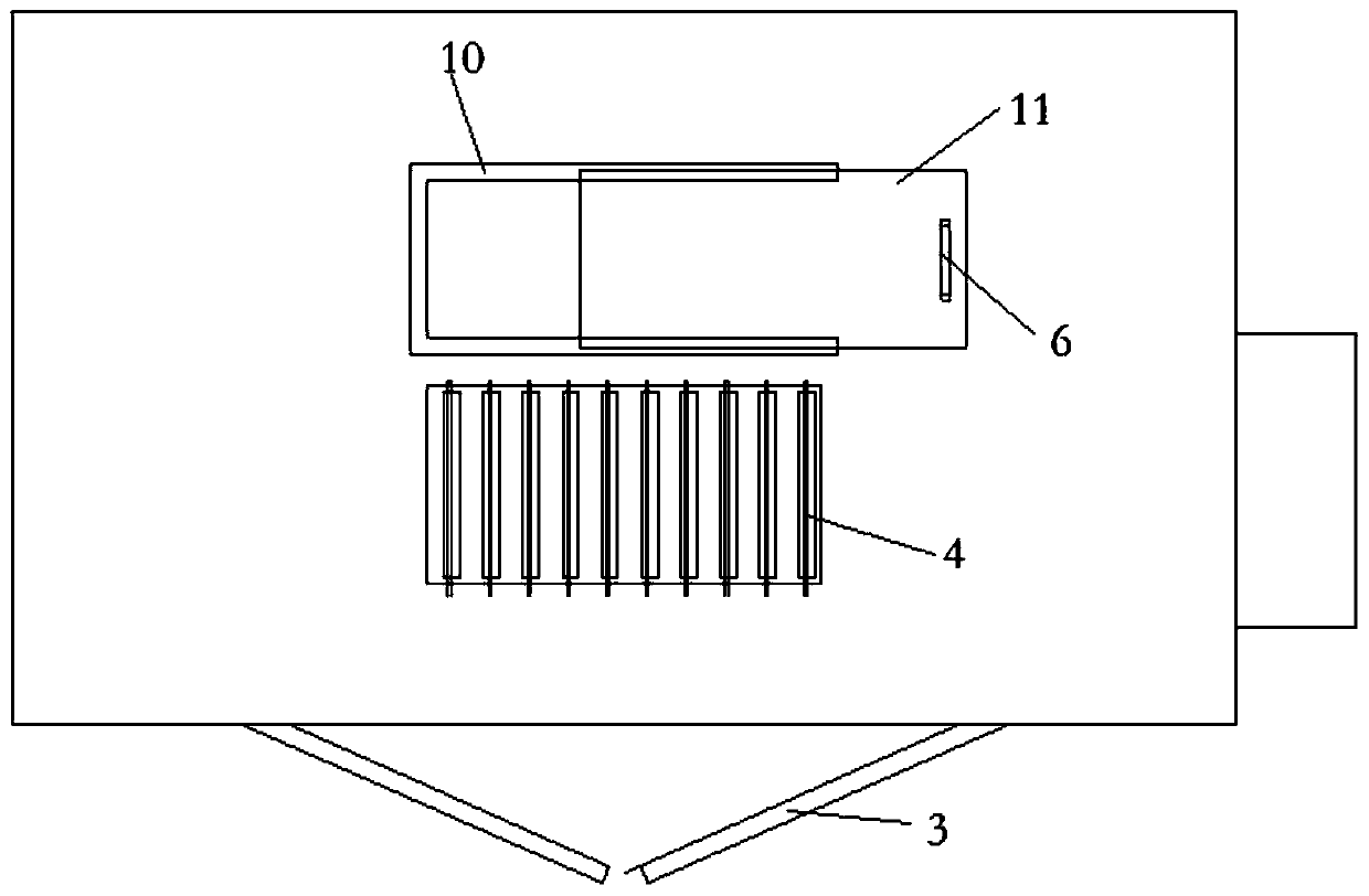 Box-type piling machine for dark green tea